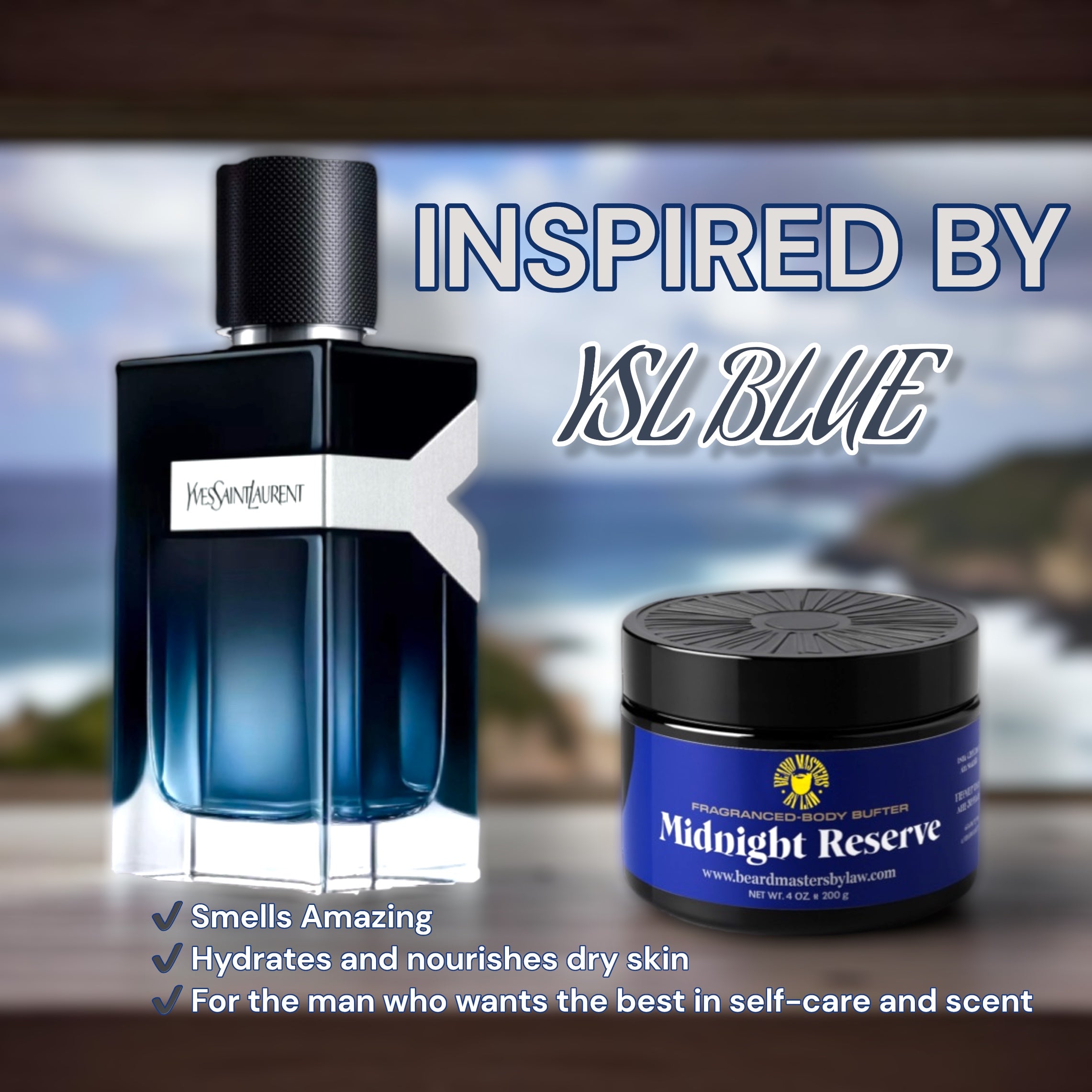 Midnight Reserve ( Men Fragrance Body Butter) (echoes the allure of One Million) 8oz