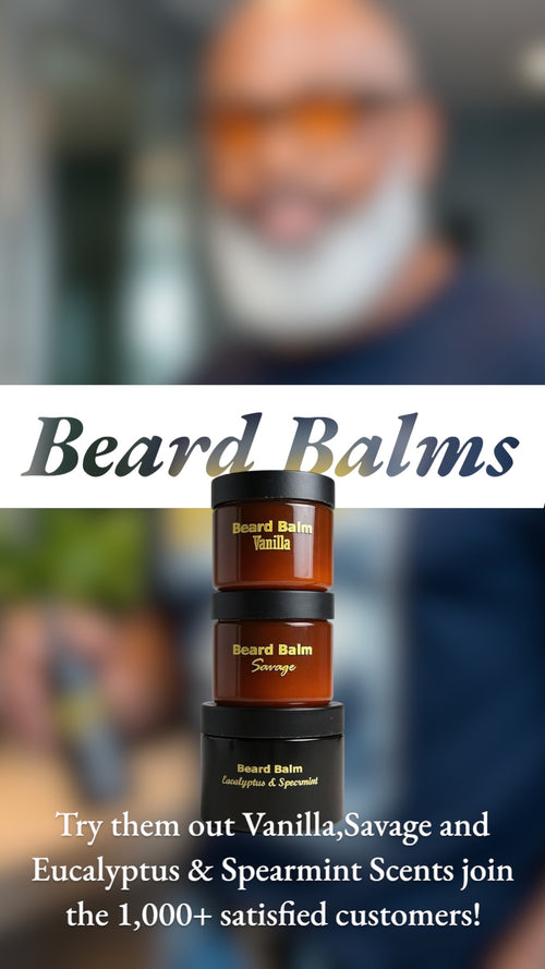 2oz Beard Balms Eucalyptus & Spearmint, Savage and Vanilla