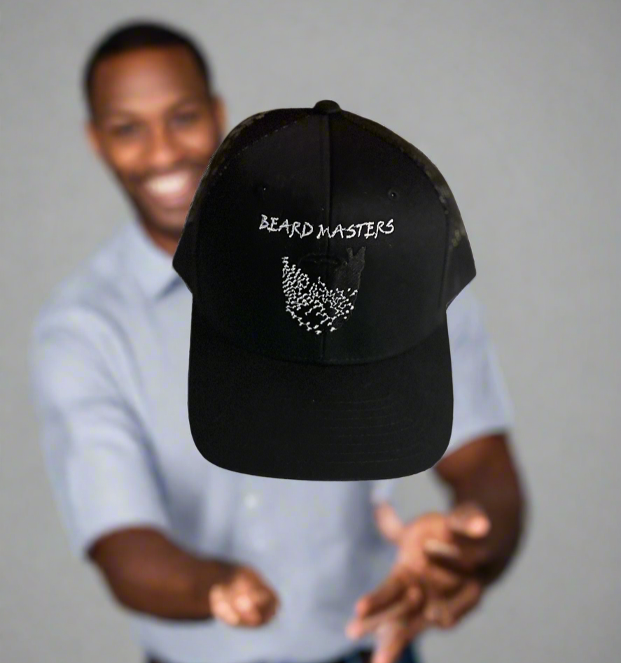 Beard Masters Retro Trucker Hat (Black)