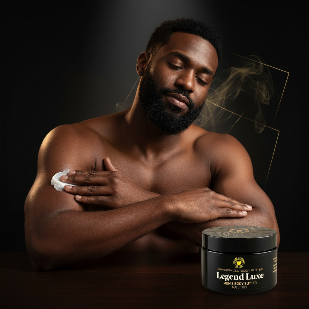 Legend Luxe Men's Body Butter 4oz - Premium Fragrance | Beard Masters by Law