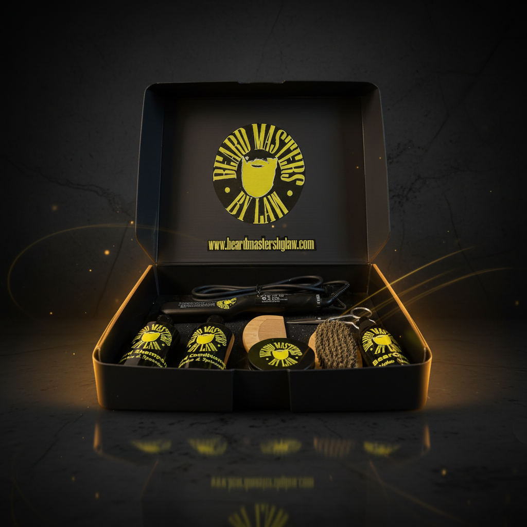 Ultimate Beard Care Kit - Heated Brush,Oil, Balm & Comb | Beard Masters