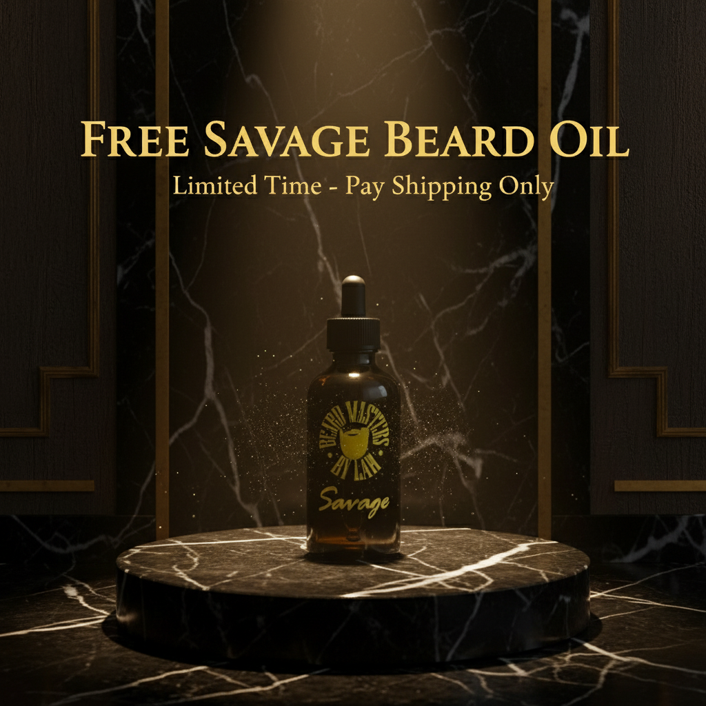 LIMITED ONE PER- CUSTOMER - FREE GIVEAWAY PROMOTION BEARD MASTERS BEARD OIL 1oz (SAVAGE)