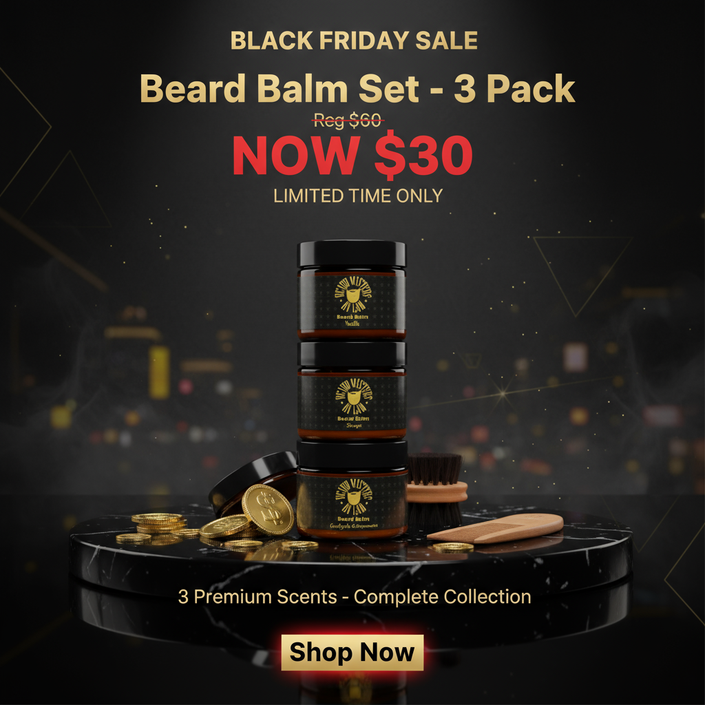 Black Friday Sale - Beard Balm Set $30 Landing Page