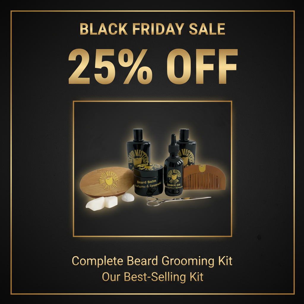 Black Friday Sale - Complete Beard Grooming Kit